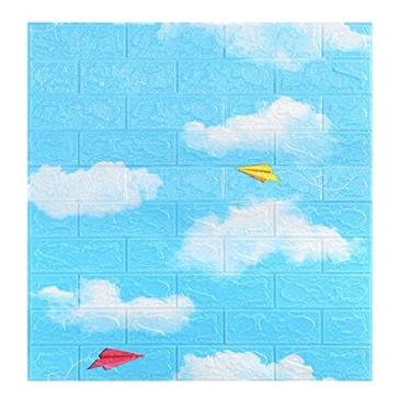 Imagem de Painéis de parede 3D, papel de parede 3D para impressão de tijolos Wallpape Bastão e descasque, painel de tijolos falsos de espuma à prova d'água autoadesivos para quarto, banheiro, cozinha, lareira 0,8 m x 0,7 m, 20 peças