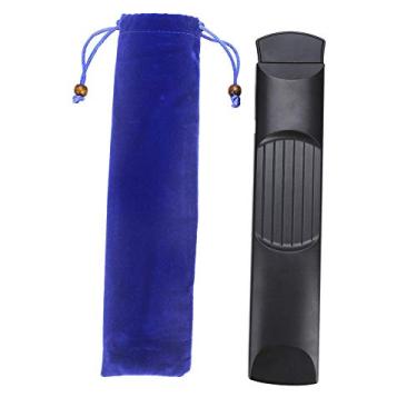 Imagem de Vbestlife Guitarra de Bolso Portátil 6 Trastes Madeira de Mogno Preta