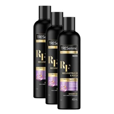 Imagem de Shampoo Tresemmé Reconstrução E Força Cabelos Mais Fortes 400ml  Kit C