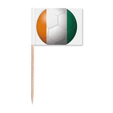 Imagem de Coate d'Ivoire Bandeira Nacional de Futebol Palito de Dente Marcador Topper Decoração de Festa
