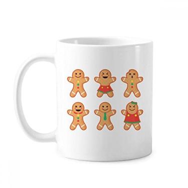 Imagem de Biscoito de gengibre Caneca de Natal Masculina Cerâmica Copo de Porcelana de Café Louça