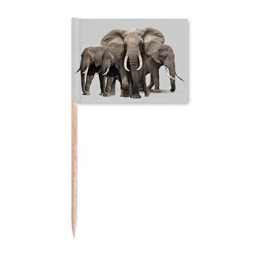 Imagem de Elefante Group Nose Toothpick Flags Marker Topper Decoração de Festa