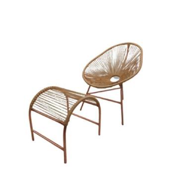 Imagem de Cadeira Acapulco Confortavel Com Descanso De Pé Moderna Decorativa Pal