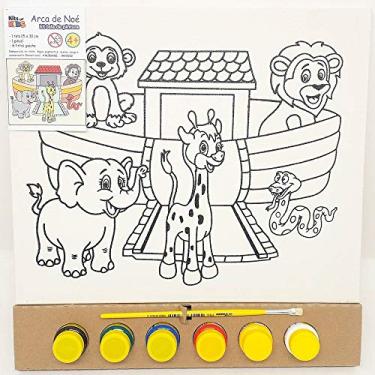 Imagem de Kit Pintura Tela 25x30 cm - Arca de Noé - Kits for Kids