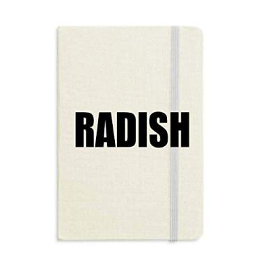 Imagem de Caderno de rabanete com nome vegetal, capa dura para diário clássico A5 presente