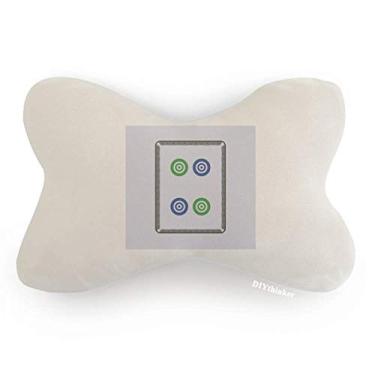 Imagem de DIYthinker Mahjong – Almofada para decoração de pescoço com 4 blocos de círculos