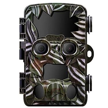 Imagem de Câmera de trilha 20MP 4K Câmera de caça com 0,2s Trigger 3 PIR, alcance 120 ° Night Vision 44 LEDs Câmera de reconhecimento à prova d'água para monitoramento de segurança doméstica da vida selvagem