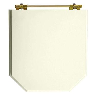 Imagem de Assento Sanitario Atrium Biscuit Para Vaso Incepa Com Ferragem Dourada