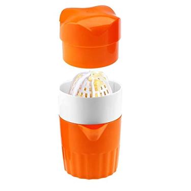 Imagem de Espremedor manual, espremedor de frutas à mão, espremedor de laranja, espremedor de suco de cítrico prensa de suco de uva de limão prensa de frutas ferramentas de cozinha acessórios (cor: laranja)