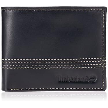 Imagem de Carteira masculina Timberland Cloudy Quad, Preto, One Size