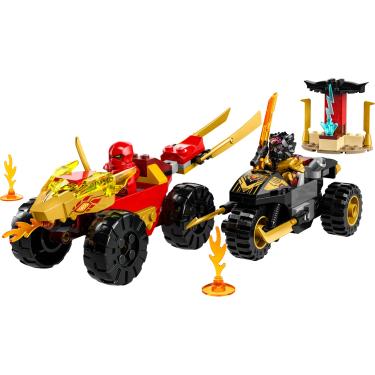 Imagem de LEGO Ninjago - Batalha de Carro e Moto de Kai e Ras