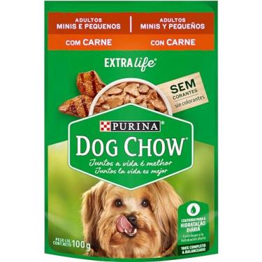 Imagem de Dog Chow Nestlé Purina Dog Chow Ração Úmida Para Cães Adultos Raças Pequenas Carne Ao Molho 100G
