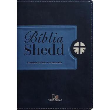 Imagem de Bíblia Shedd - Duotone Azul - Vida Nova