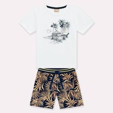 Imagem de Conjunto Infantil Masculino Camiseta + Bermuda Milon 14173.70116.8 Milon-Masculino