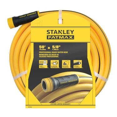 Imagem de Stanley FATMAX Mangueira de jardim de grau profissional, 1,5 m x 1,5 cm, amarela, 500 PSI