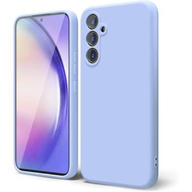 Imagem de Capa de silicone líquido para samsung galaxy a25 5g a15 a05 a05s s23 fe s23 plus s22 ultra s21 fe capa de telefone macia, roxo, para a15 5g
