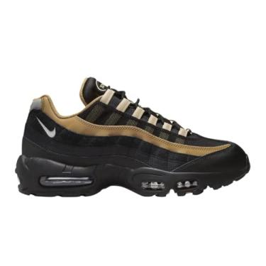 Imagem de Nike Tênis de corrida masculino Air Max 95, Preto/Summit, branco-elementar, ouro, 12