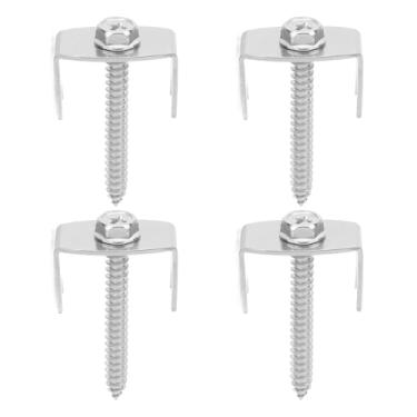 Imagem de Cercando Pregos Básicos, 50 Fixadores de Cerca de Fio Dos Pces Encantam o Adaptador para o Jardim da Grade do Metal do Jardim