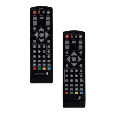 Imagem de 2 Controles Remoto Ekotech P/ Conversor Tv Digital Televisão - Portway
