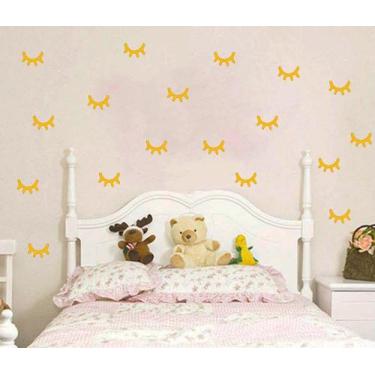 Imagem de Adesivo decorativo 40 Pares de olhos de unicórnio 5cm x 3,3cm Adesivo 
