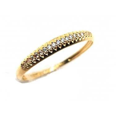 Imagem de Anel de ouro 18k aparador meia aliança - Elegancy Joias, 11