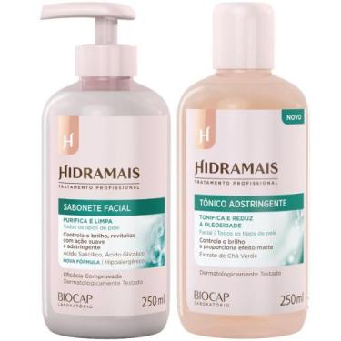 Imagem de Kit Limpeza Facial 1 Sabonete + Tônico 250ml Hidramais