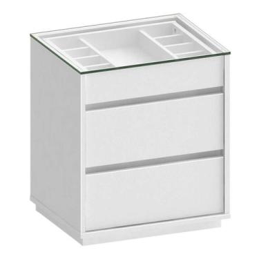Imagem de Mesa de Cabeceira Belize 3 GV Branca - Casa D, Branco, Belize, A Mesa 