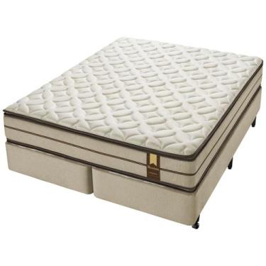 Imagem de Conjunto Box Super King Molas Ensacadas Americanflex Resiste Plus Doub