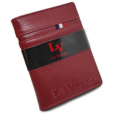 Imagem de Carteira Feminina Pequena De Couro Le Voyage Rg Cnh Cartões