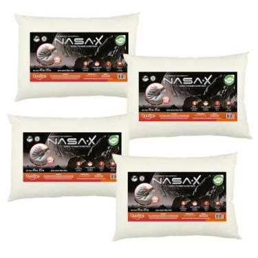 Imagem de Kit 4 Travesseiro Nasa X Baixo - Com Capa - Duoflex