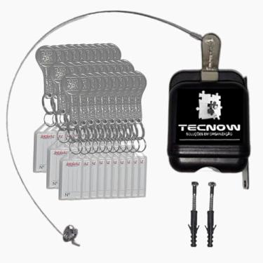 Imagem de 01 Trava Carrinho De Compras Condominio + 30 Chaves Tecnow -síndico/supermercado