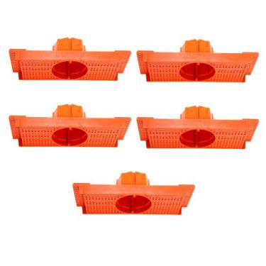 Imagem de Kit 5 Caixa Luz Suporte P/ Laje Octogonal 27, 30cm Plasled
