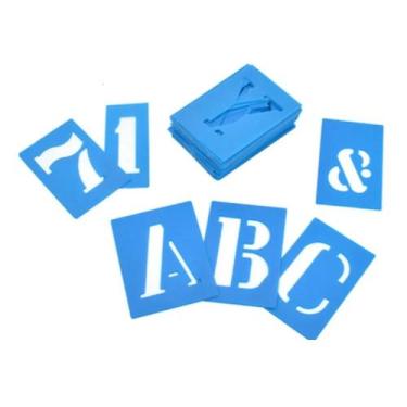 Imagem de Regua / Molde Letra Número Vazado - Cartazes - 36 Peças - Papelaria We