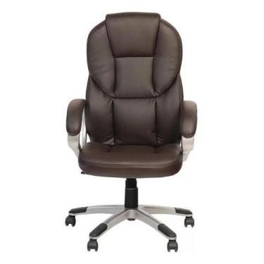 Imagem de Cadeira Presidente Marrom Importada 150 Kg 124x67x65 Cm - Just Home Co