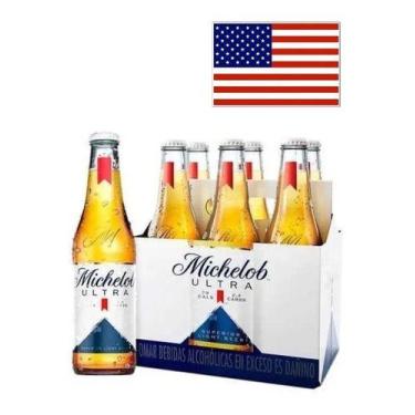 Imagem de Kit 6 Cerveja Michelob Ultra Long Neck Importada 355ml - Usa