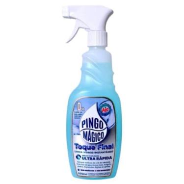 Imagem de Pingo Mágico Limpa Vidros Toque Final 500ml - Brilho Imediato, Secagem
