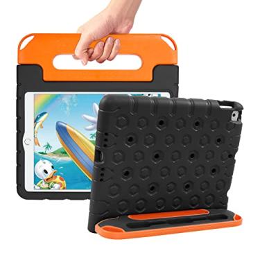 Imagem de Bolete Capa para Nova Capa para iPad 9ª Geração, Capa para iPad 10.2 2021/2020/2019, Capa para iPad 8/7ª Geração, Capa para Crianças com Suporte de Cabo à Prova de Choque para iPad Air 3ª Geração/iPad Pro 2017 - Preta