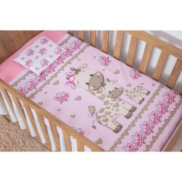 Imagem de Jogo De Lençol Berço Americano Nacional 3 Peças Girafa Baby - Miguel B