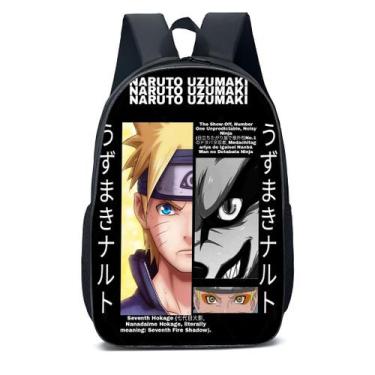 Imagem de Mochila Escolar Infanto Juvenil Anime Naruto Uzumaki Novidades 0550 - 