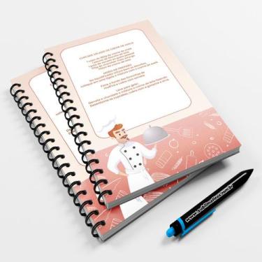 Imagem de Caderno Pequeno 20x14cm Receitas Modelo 05 - Premium