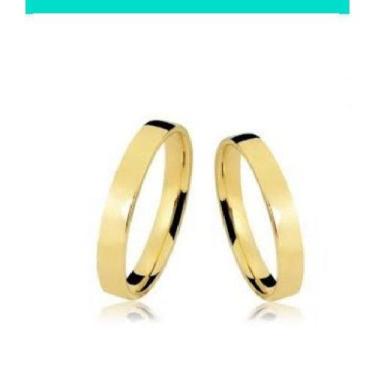 Imagem de Alianças par de Ouro 18 Kilates 4 gramas 4 mm