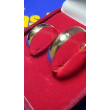 Imagem de Alianças 18 Kilates Noivado e Casamento Ouro 18 Kilates 5 Gramas 5 mm