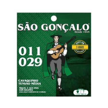 Imagem de Encordoamento sao goncalo p/ cavaco 0.011 pack c/ 3 unidades