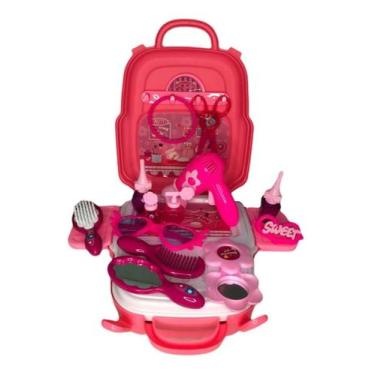 Imagem de Maleta Cabeleireira Hair Brinquedo 3 Em 1 / Mochila 21 Peças - Toy kin
