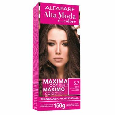 Imagem de Coloração Creme 5.7 Castanho Luminoso Médio Alta Moda - Alfaparf
