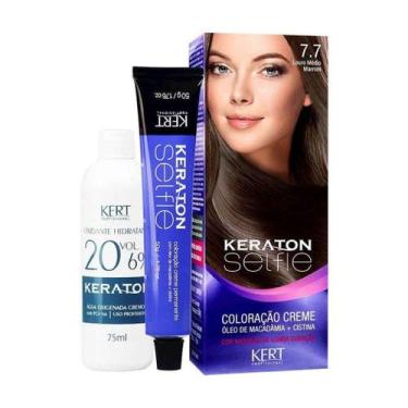 Imagem de Coloração Keraton Selfie 7.7 Louro Médio Marrom - Kert