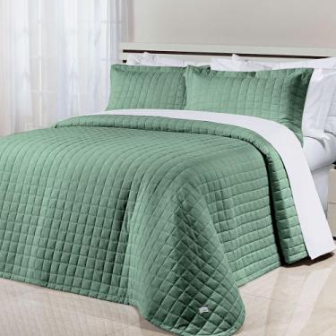 Imagem de Cobre Leito Colcha Casal Queen Glass Tecido Percal 200 Fios Algodão 03