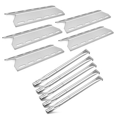 Imagem de Zemibi Peças de reposição para churrasqueira Charmglow 720-0234 720-0289, Nexgrill 720-0033 720-0234, Member's Mark 720-0584, Kirkland 720-0025, Sams 720-0584A, placas de calor e tubos de queimador