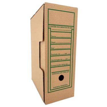 Imagem de Kit 10 Caixas de Papelão Reciclado 36 x 13 x 24 Cm Arquivo Morto (1)