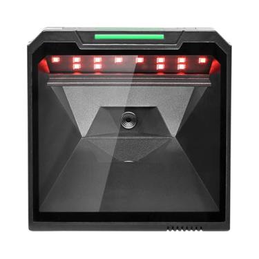Imagem de Scanner de código de barras 1D 2D QR Desktop OBZ Omnidirecional Leitor de código de barras com fio USB mãos-livres 1D 2D PDF417 Scanner de código de barras Digitalização de detecção automática para